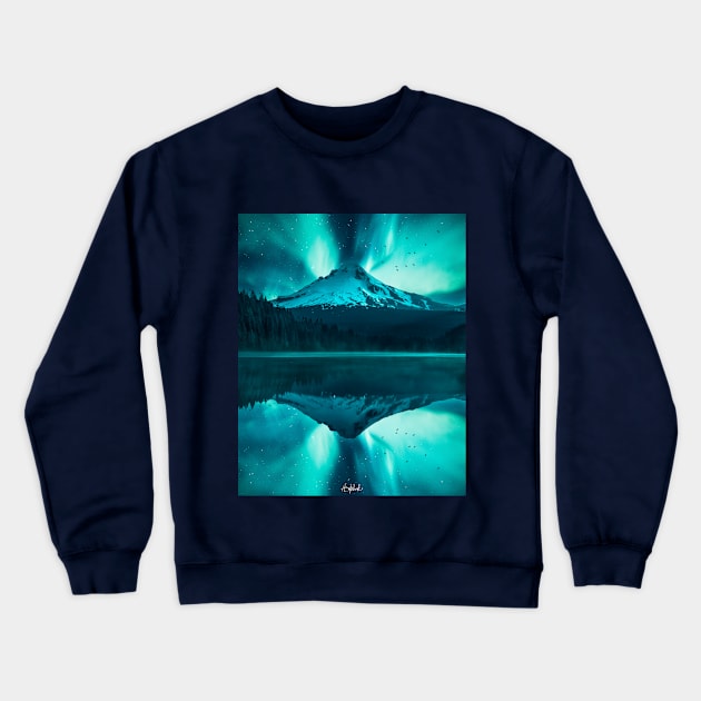 Aurora Crewneck Sweatshirt by ArijitWorks